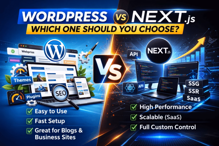 WordPress vs Next.js: Which One Should You Choose in 2026