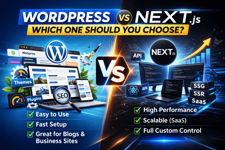 WordPress vs Next.js: Which One Should You Choose in 2026